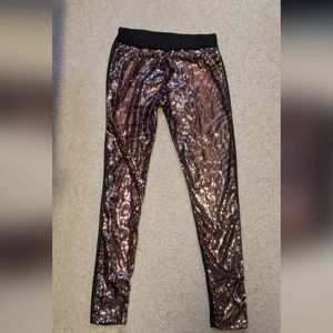 Sequin Tiger & Snake Skin Print Leggings